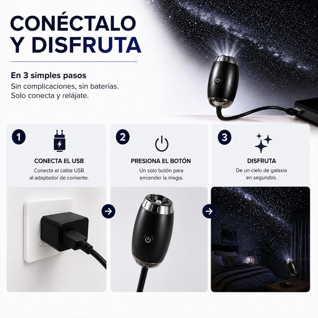 Proyector de Galaxia Veluna
